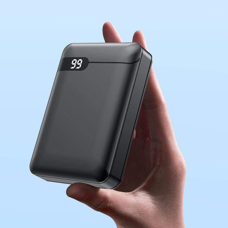 Мини-портативный аккумулятор емкостью 10000 мАч со светодиодным дисплеем, идеально подходит для путешествий, возможен индивидуальный логотип