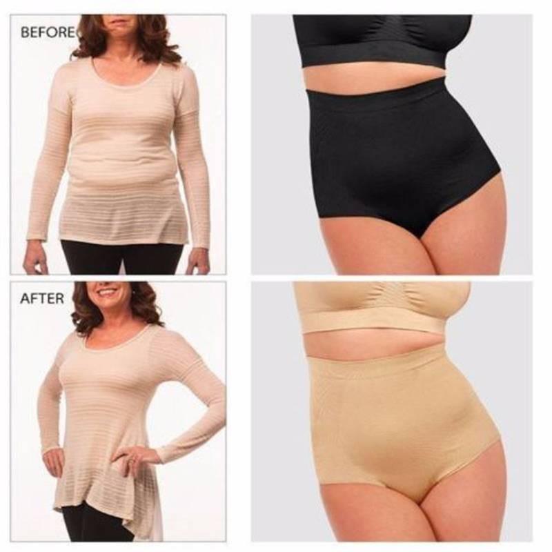 Бесшовные трусики с высокой талией для коррекции фигуры, дышащая нейлоновая ткань для послеродовых женщин