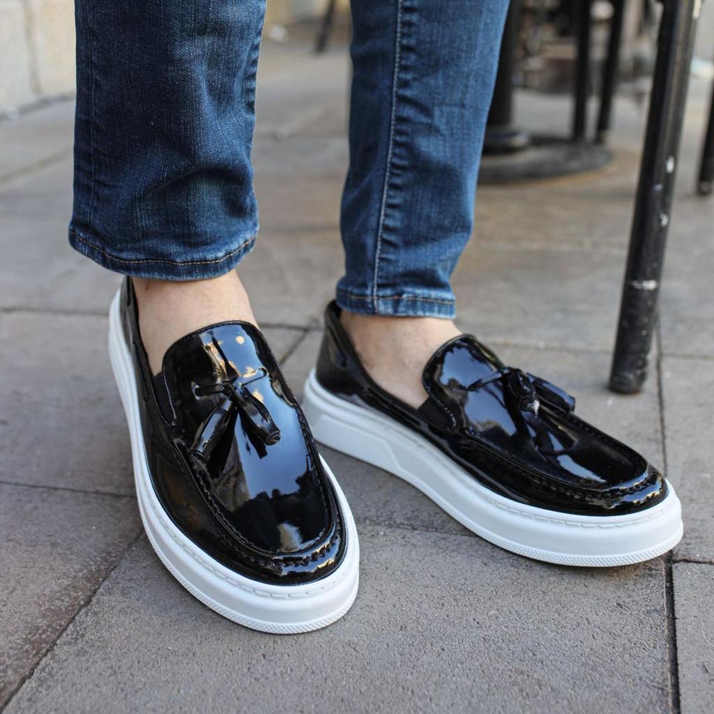 Chekich Мужская обувь, повседневная обувь, черные летние слипоны из искусственной кожи на высокой подошве, удобные модные спортивные классические свадебные офисные костюмы CH127