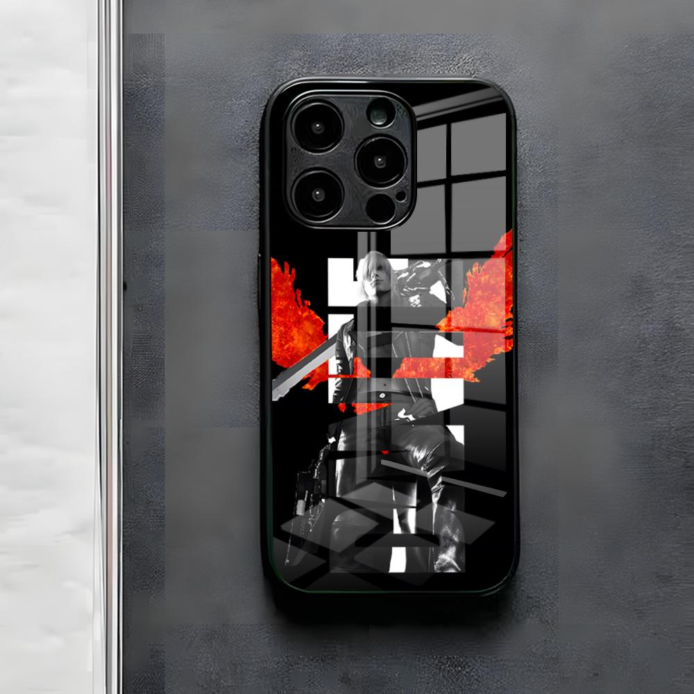 Игровой чехол для телефона D-Devil May Cry DMC для IPhone 17 Air 16 E Pro Max 15 14 13 Mini 12 Pro 11 Max Plus Черная стеклянная крышка