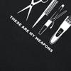 Barber Weapons T Shirt Women Short Sleeve O-Neck Cotton Heartbeat of Hairdresser T-shirt Girls Woman Scissors Clothing Tops
