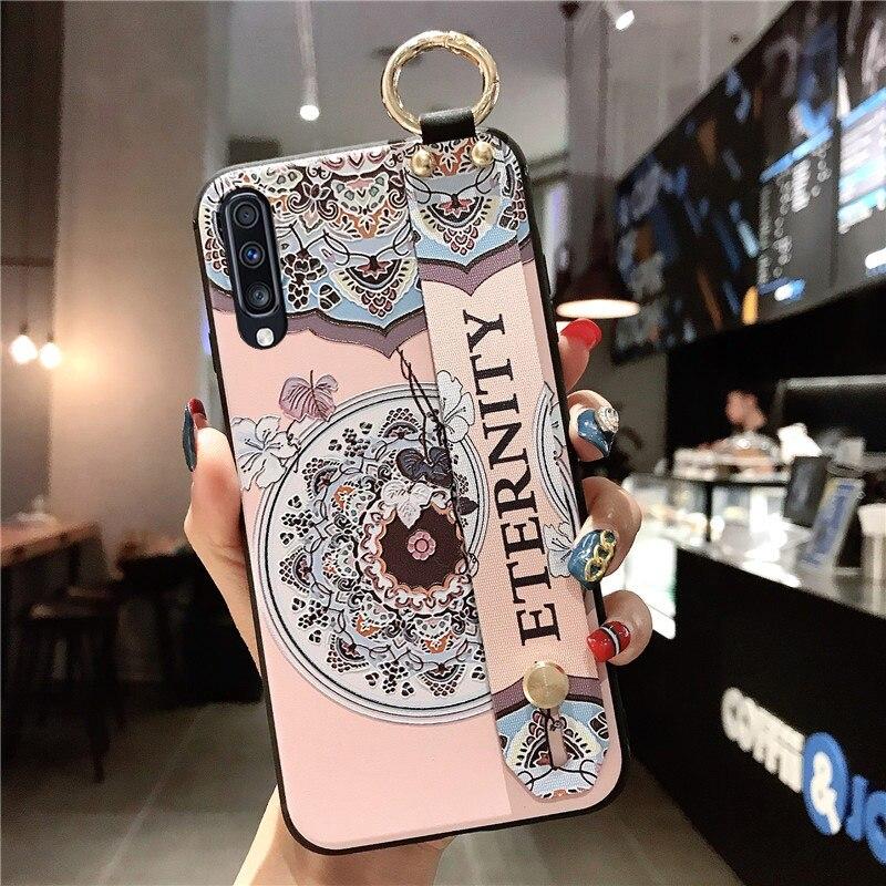 Чехол для Samsung Galaxy S9 S10 S20 FE S21 ultra A52 A51 A31 A12 A72 A32 A20 A21s A50 A70 A71 Note 20 plus, чехол-держатель для телефона с ремешком на запястье