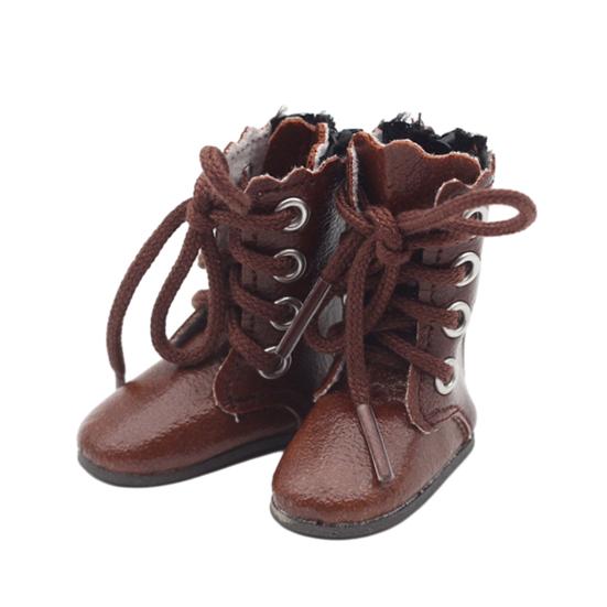 1 пара кукольной обуви из искусственной кожи, мягкие реалистичные ботинки 45297, модная кукольная обувь тонкой работы для мини