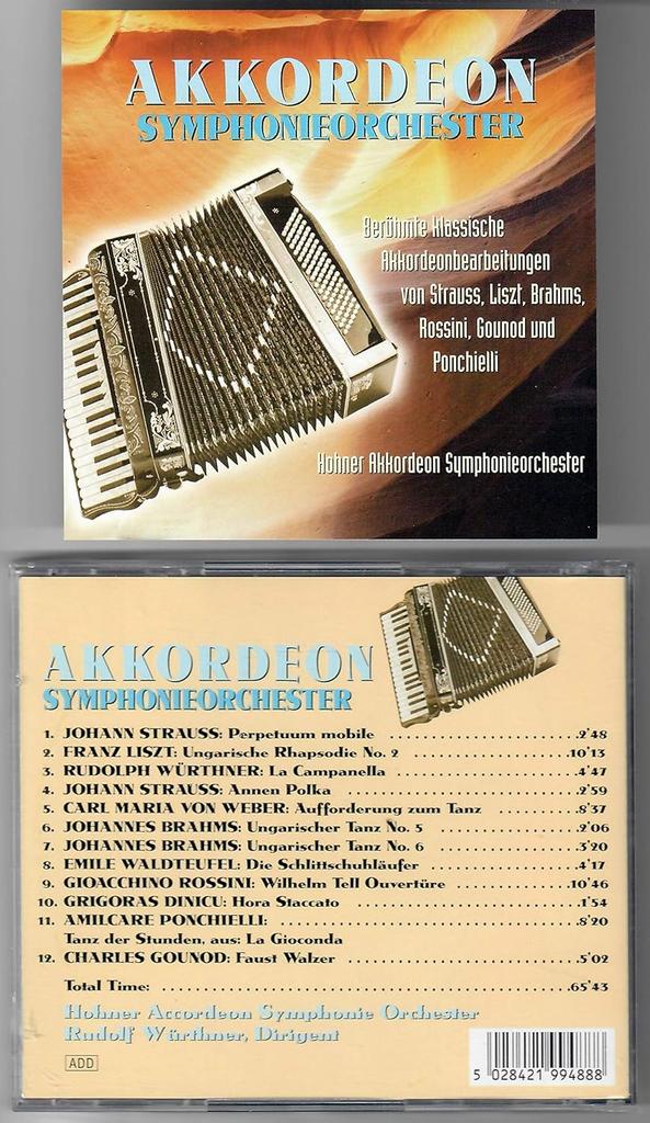 CD РАЗЛИЧНЫЕ - Аккордеонный Симфонический Оркестр 99488 Япония Soul/Funk Б/у