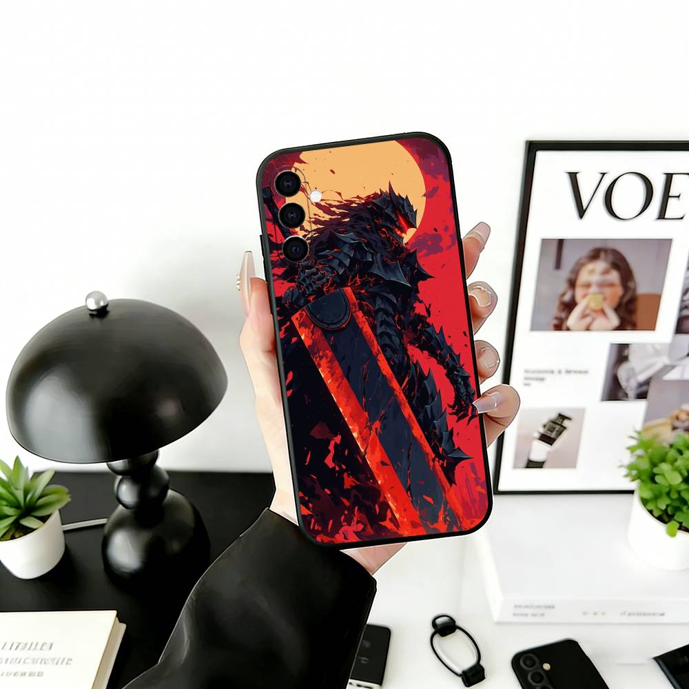 Крутой Популярный Чехол Для Телефона С Комиксом B-Berserk Для Samsung Galaxy A73,A72,A71,A70,A53,A52,A51,Мягкий Черный Силиконовый Чехол