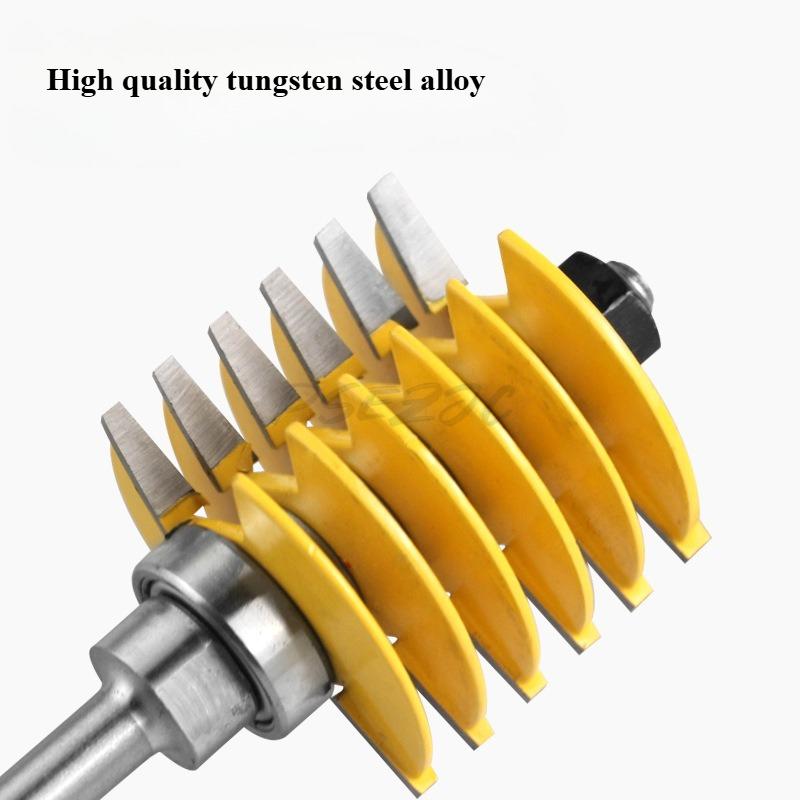 Trapezoidal Finger Joint Knife with 8 Handles and 1/2 Handles Panel Carving Machine Cutting Head Woodworking Milling Cutter