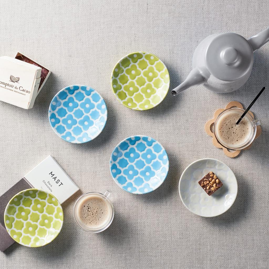 Dolce duo Small Plate Set of 6 Soy Sauce Mino Made in (Small Plates, Dishes) (Wooden Box) - Ware, Japan, Gift, Present, SL-1658