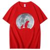 Summer Mens Short Sleeve Tee Cotton Tshirt Full Moon Grizzly Funny Graphic Tee New Arrival Goods Fashion Tops  Tshirt