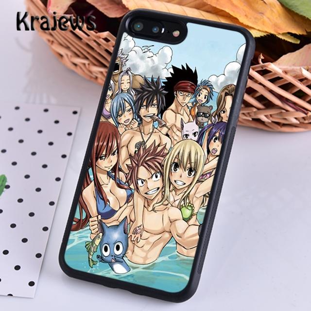 Чехол для телефона Krajews Fairy Tail аниме Манга для iPhone 14 5 6s 7 8 plus X XR XS 11 12 13 pro max Samsung Galaxy S21 S22ultra