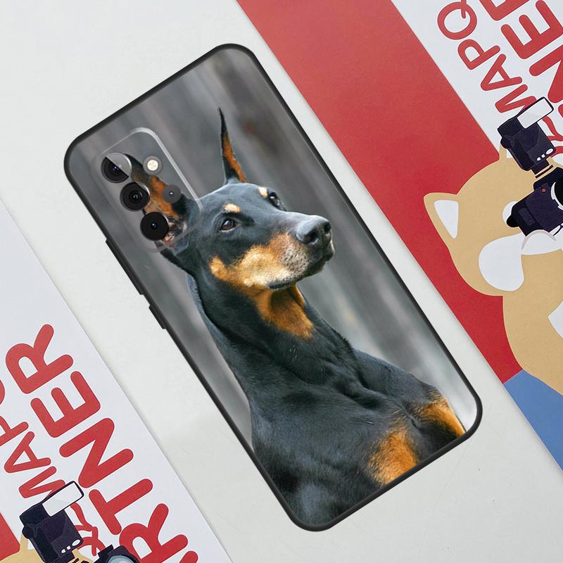 Чехол для собаки таксы добермана для Samsung Galaxy A53 A16 A26 A36 A56 A55 A35 A15 A52 A32 A12 A33 A13 A14 A34 A54 A17