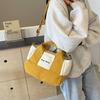 Японская холщовая сумка Harajuku Hand Carry Niche Simple Casual Shoulder Bag Большая вместимость женская сумка