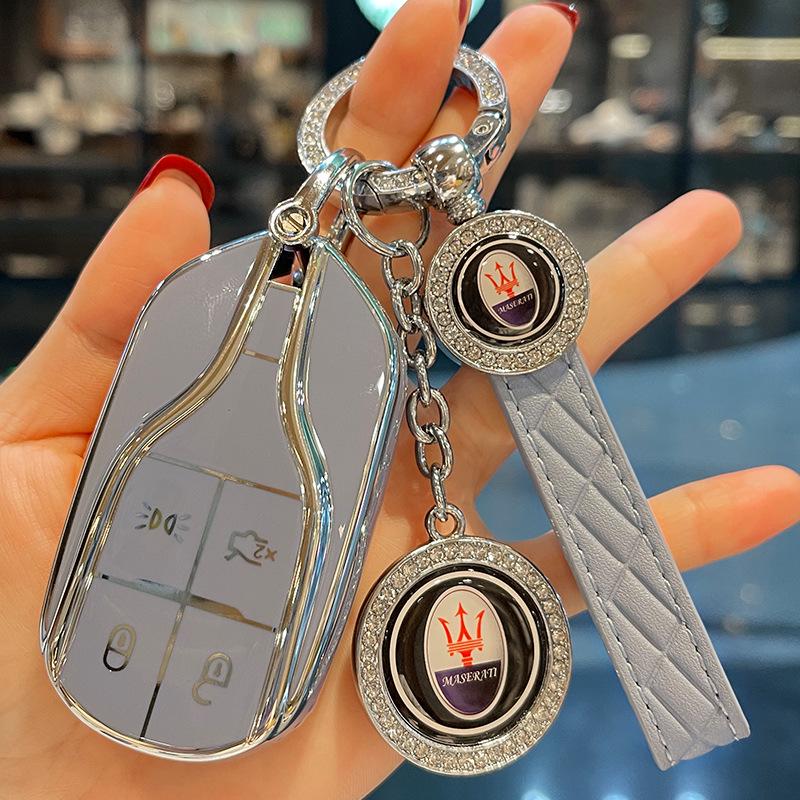Women's Maserati Key Case for Levante and Ghibli Models - High-End Design