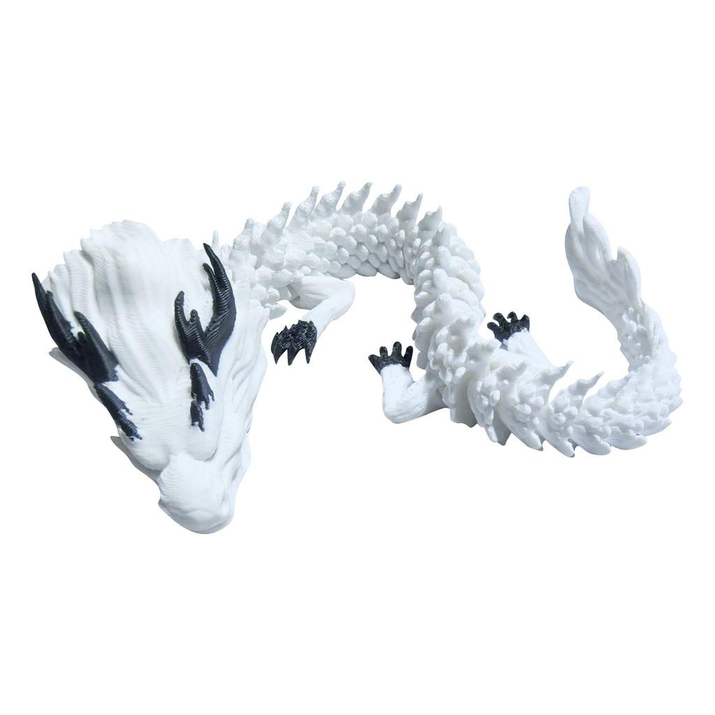 3D Printed Dragon With Eyes, Articulated 3D Printed Animals, 3D Printed Toys For Anxiety And ADHD Relief, Unique Home Decor