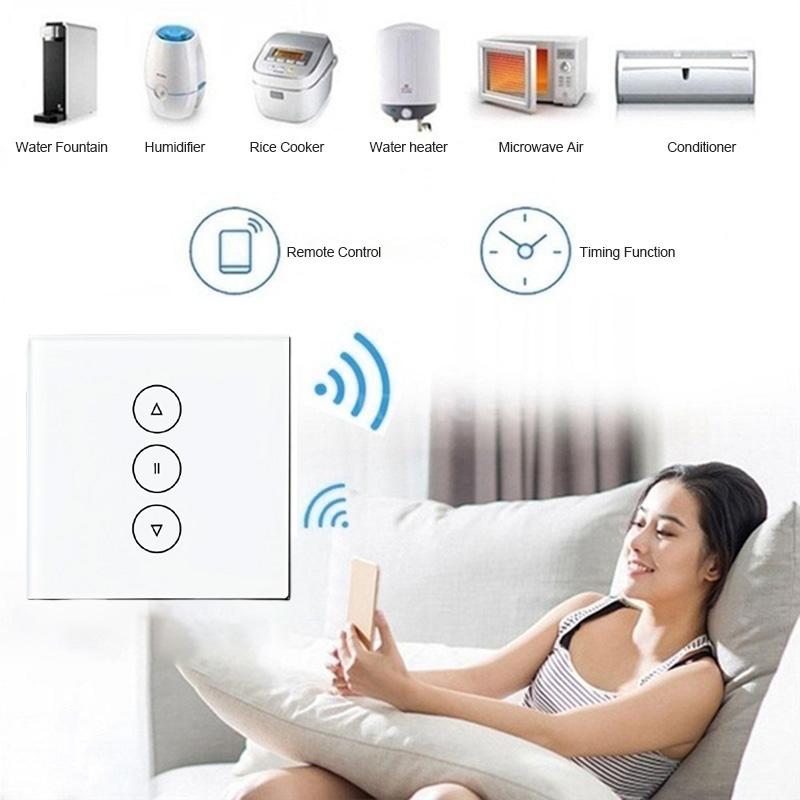 Tuya Smart Switch Rolling Blinds Engine Roller Shutter EU Touch Switches Panel Support Alexa Home