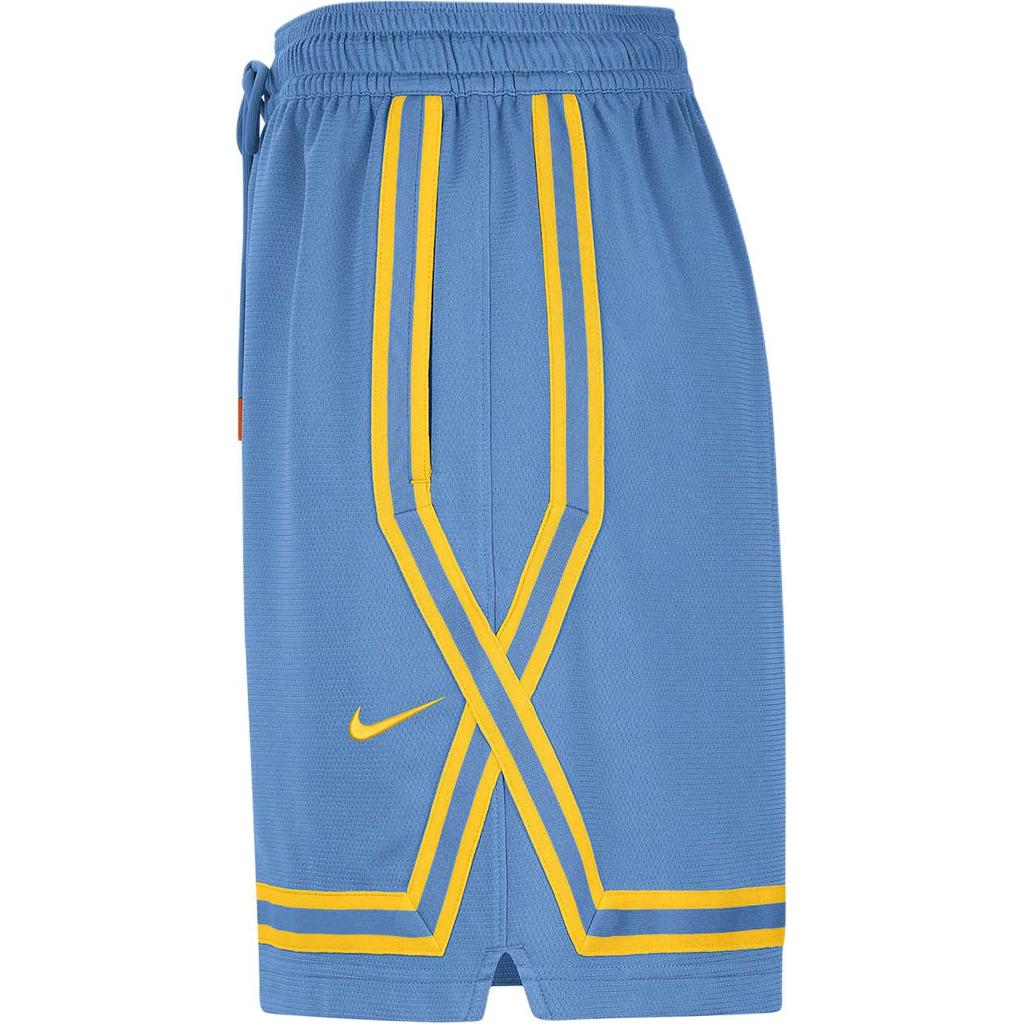 Nike Dri-Fit Wnba Striped Color Block Quick-Dry Split Hem Drawstring Shorts Women Shorts Coastal-Blue DR5645-462