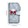 Gothic Skull Rose Long Wallet Fashion Bifold Multi Card Holder Purse