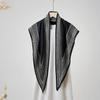 Korean Style Triangle Silk Scarf: Fashionable Bandana, Waist Belt, or Cool Shawl for Daily Commute.