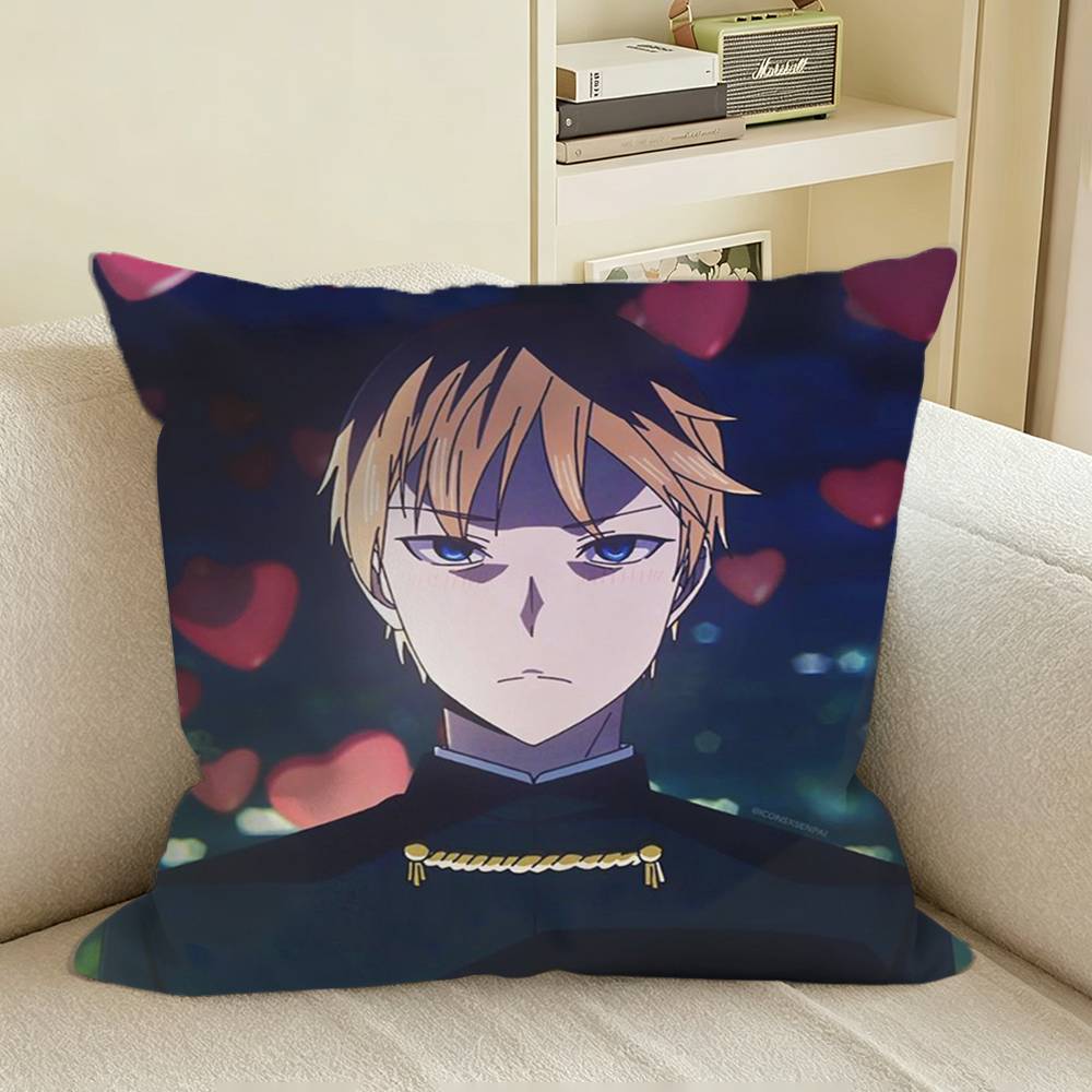 Shirogane From Love Is War Square Sofa Pillow Cover Solid Color Living Room Home Decor Cushion Case