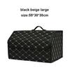 Car Multiuse Tools Storage Bag Car Trunk Organizer Box Stowing Tidying Leather Folding For Emergency Storage Box