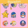 Whimsical Cartoon Character Metal Brooches Unique Little Prince Accessory Set