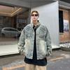 High Street American Couple Design Sense Break Vintage Loose Motorcycle Denim Jacket Armor Men'S Trend Jacket