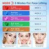 Electric V-Face Lifter Facial Massage Belt Double Chin Remover LED 5 Modes Firming Beauty Device with Remote Control Skin Care
