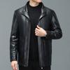 Winter Detachable Liner Mid-Length Sheepskin Middle-Aged Men's Genuine Leather Clothes Casual Thickening Down Jacket Coat