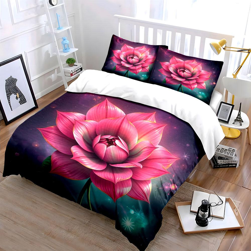 "Celestial Blossom Radiance" Bedding sets Duvet covers Pillowcases(1* Duvet Cover 2* Pillowcases without duvet insert)