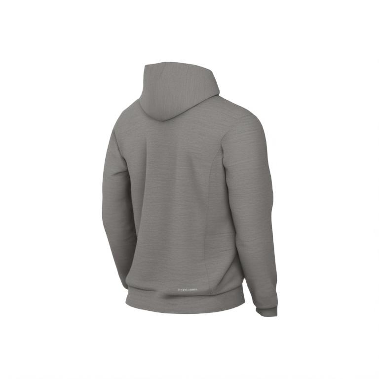 Nike As M Nk Df Si Fz Hd однотонная простая спортивная дышащая баскетбольная рубашка с длинным рукавом с капюшоном унисекс-топы темно-серого цвета светло-слоновой кости FZ0223-063