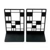 2 Pcs Color Railings Book Ends For Shelves Duty Bookend For Heavy Books Organizer Book Home Bookend Book Rack Holder Stand Shelf