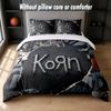 Korn Design Bed Bedding Set 1 Duvet Cover + 2 Pillowcases Soft Breathable Household Bed Linens