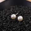 Серьги Простые и удобные женские круглые серьги-гвоздики из искусственного жемчуга