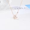 White Fritillaria Light Luxury Niche Design Sense Rose Gold Necklace