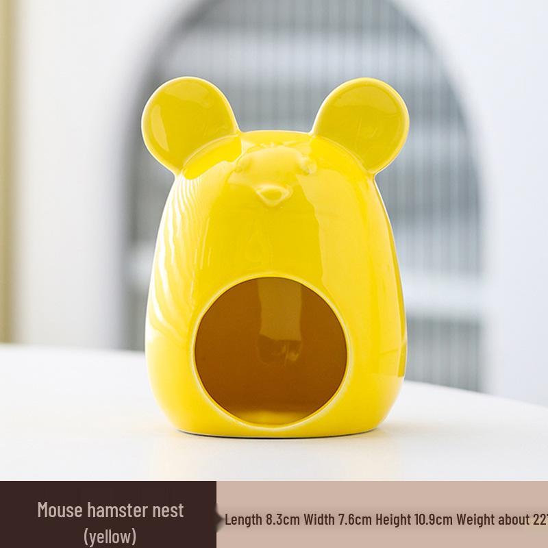 Охлаждающее керамическое убежище для хомяков: Летний приют и игровой домик