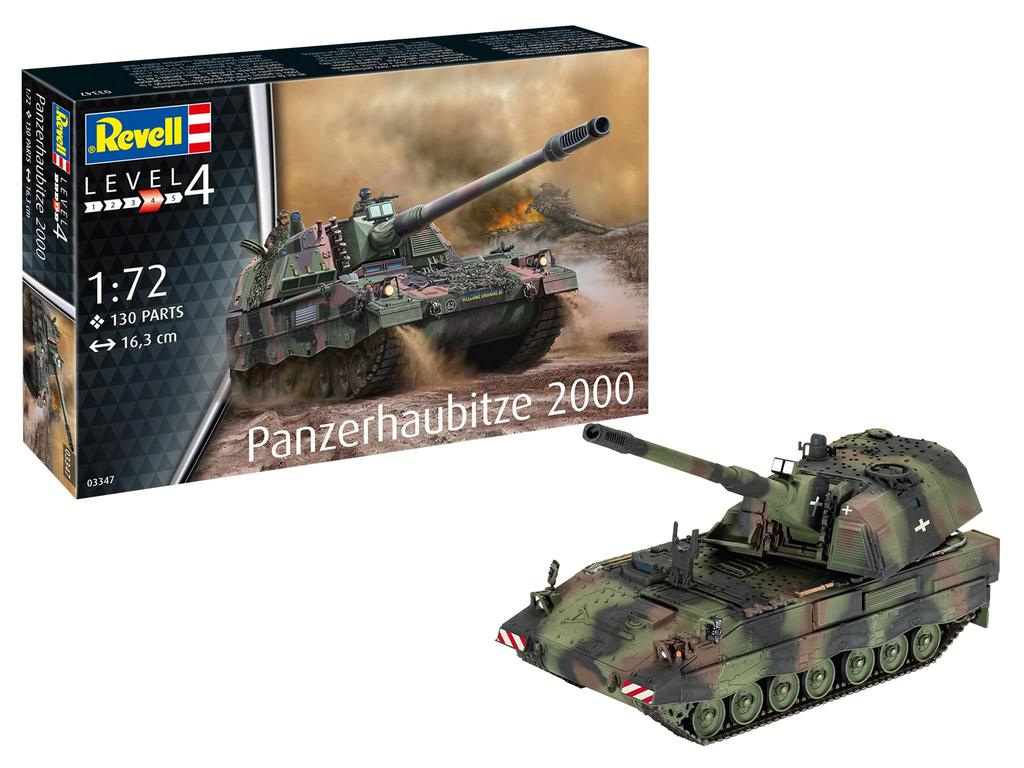 Revell Немецкая армия Panzerhaubitze 2000 Пластиковый набор 03347 1/72