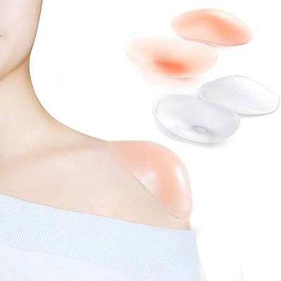 2 шт., силиконовые наплечники для женской одежды, нескользящие наплечники, дышащие, многоразовые, 2 пары, прозрачные и в тон кожи