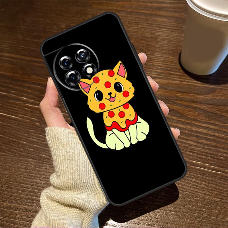 Милый Кавайный Чехол с Котом и Черникой для OnePlus Nord CE 3 Lite 2 2T N10 N20 N30 N100 N200 8T 9R 10R 10T 9 10 Pro 11