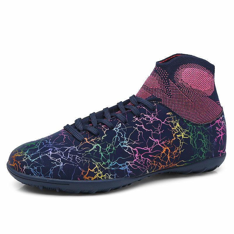 Professional Soccer Spike Shoes Men Women Custom High Ankle Casual Outdoor Football Sports Shoes Summer Winter Rubber PU Insole