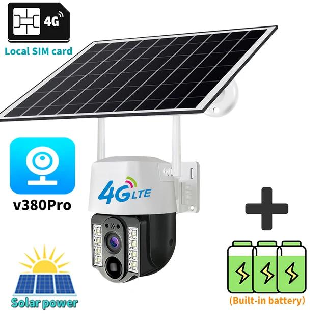 5MP Pixel Solar Camera 4G SIM Wifi Waterproouto Tracking Surveillance Outdoor Wireless Home Security Protection CCTV