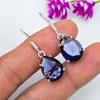 Iolite Earrings, 925 Solid Sterling Silver Earrings Handmade Gemstone Jewelry, Gifts For Wife Brand New Earrings