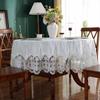 Tablecloth Embroidered White Golden Velvet Gold Luxury Table Dining Table Cover Table Cloth Flower Lace Tv Cabinet Dust Cover