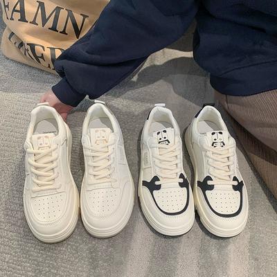 Guochao платформа белые кроссовки 2024 весна новые корейская версия повседневная женская обувь универсальные и популярные студенческие спортивные кроссовки кеды