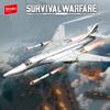 Non-Toxic Sembo Block Armed Fighter Jet Assemblage Building Blocks Kits Moc Military Stealth Aircraft Model Bricks Toy For Christmas Gifts