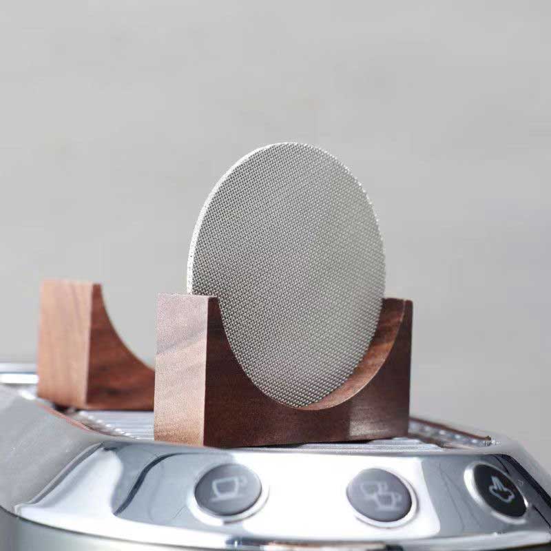 Подставка для фильтра-шайбы для эспрессо-кофе, многоразовая деревянная подставка из орехового дерева для фильтра-шайбы для портафильтра эспрессо 51/53/58 мм