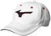 Mizuno Basic Cotton Twill Golf Cap Size Men's (52MW1A05), White/Black, 56-60cm