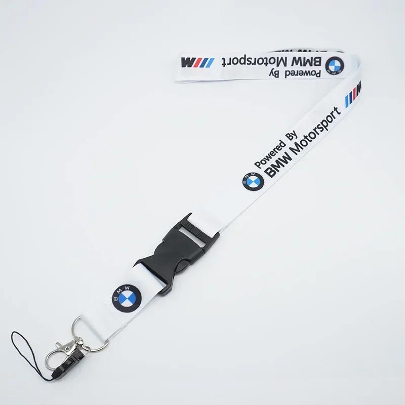 BAGE7 Car Sticker Hot 2025 M BMW Lanyard Nylon Car Emblem Style Keychain Work Card ID Cell Phone Keyring for m Performance e90 e60 e46