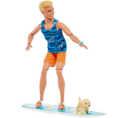 Набор для серфинга Barbie Ken / Как в фильме "Барби"! [Кукла для переодевания] [Для детей от 3 лет] [Подарок] HPT50