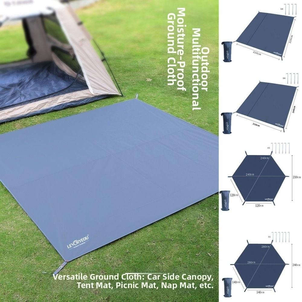 Износостойкий Водонепроницаемый Тент для Пола Палатки Утолщенная Ткань Оксфорд Пляжный Тент