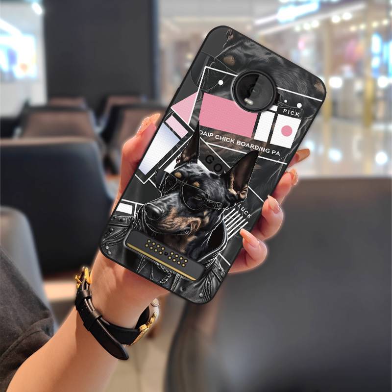 Защитный противоударный чехол для телефона для MOTO Z4 Play, грязеотталкивающая задняя крышка, граффити, мультяшный, ударопрочный, полностью облегающий TPU