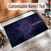 Personalized Crystal Velvet Carpet Manchester City Pattern Non Slip Floor Rug